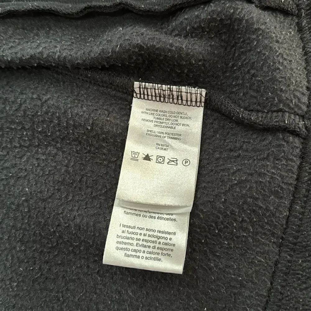 Columbia Fleece Jacket Kids Black Full Zip Mock Neck M‎ 10/12